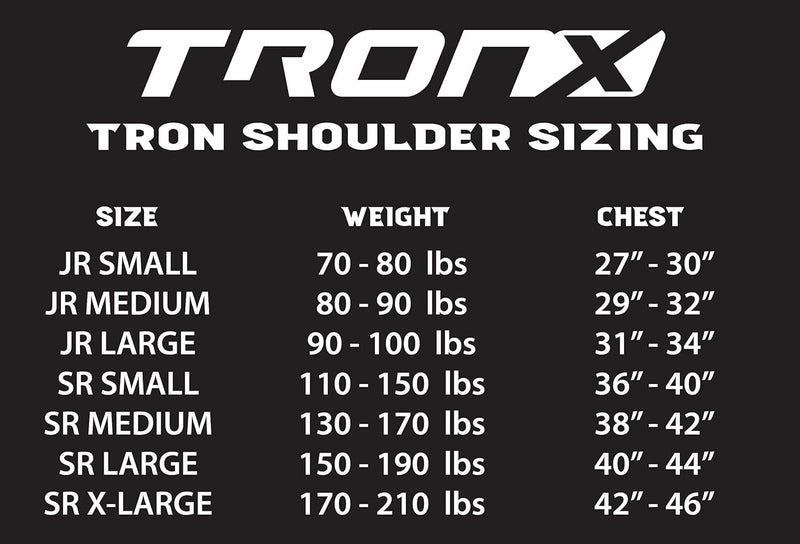 TronX Force Adult Senior Ice Hockey Shoulder Pads - Image 3